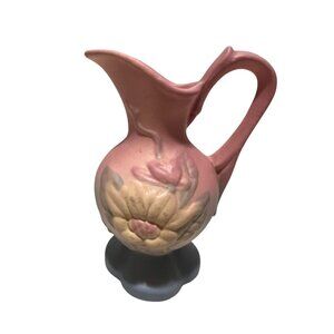 Hull Pottery Pink Magnolia 6" Vintage Vase Pitcher Creamer